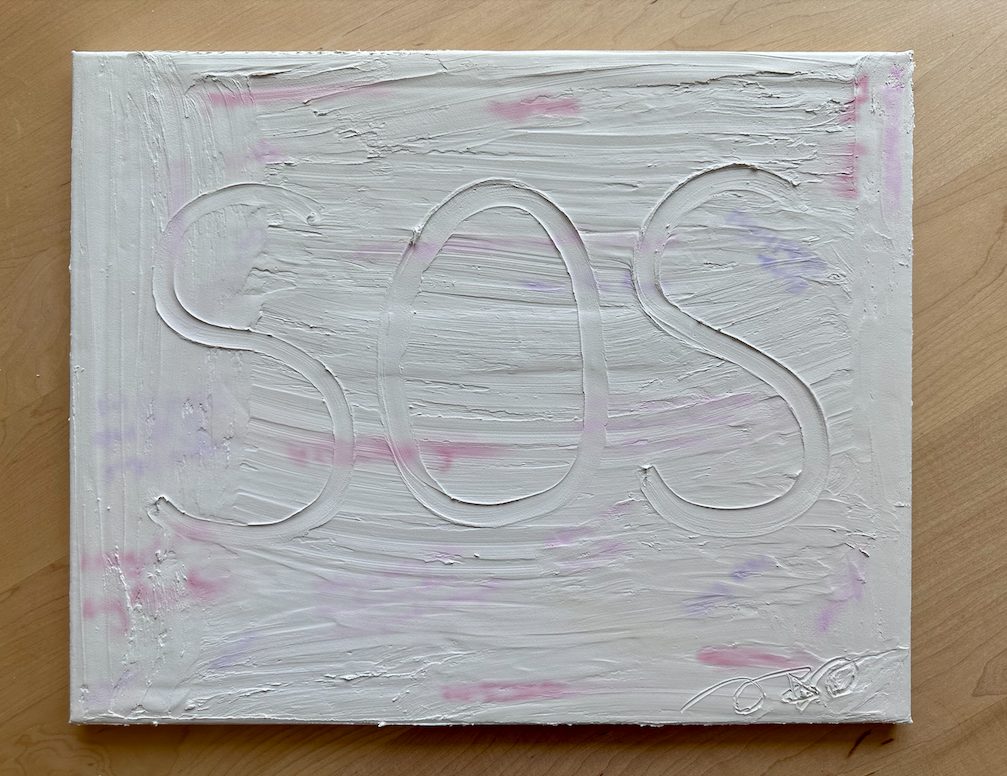 Pink to White canvas 2