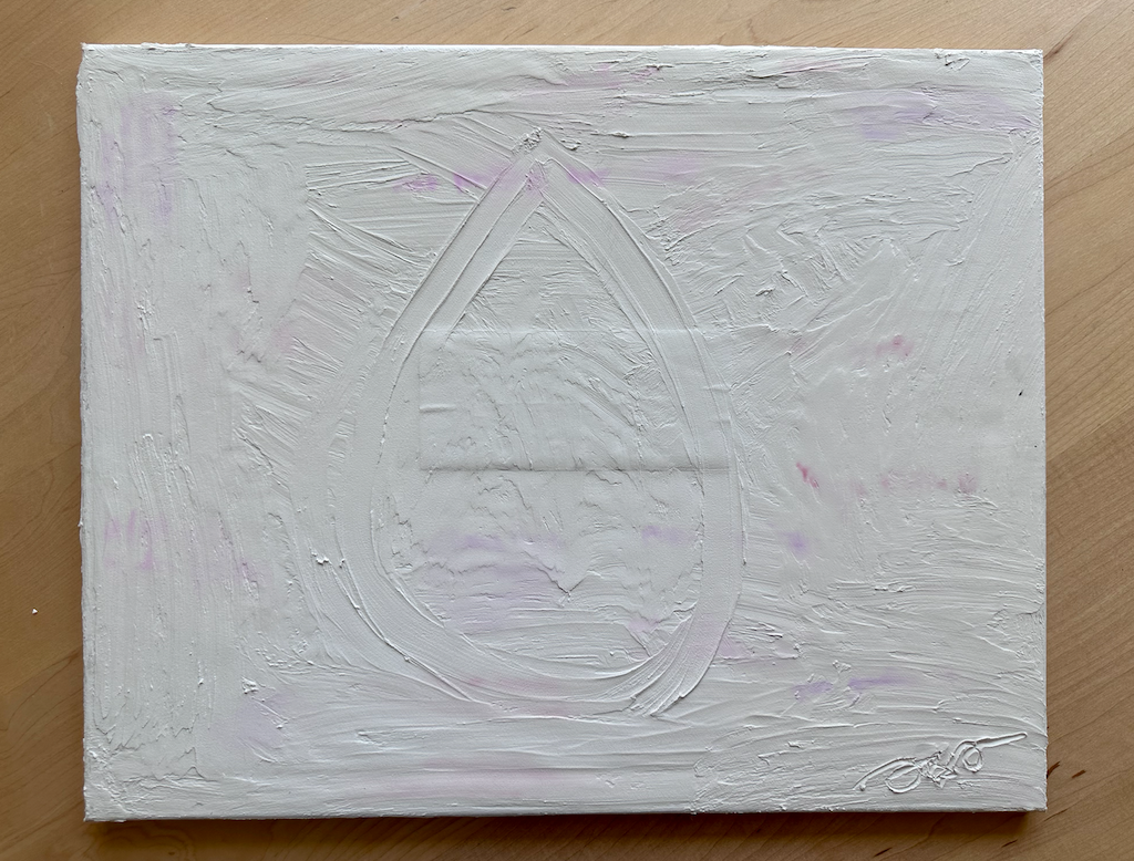 Pink to White canvas 4