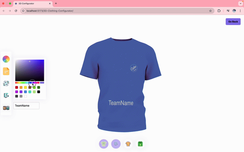 Cake Kit Configurator 3D demo