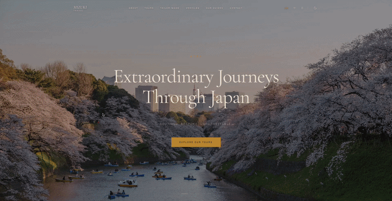 Mizuki Travel site demo